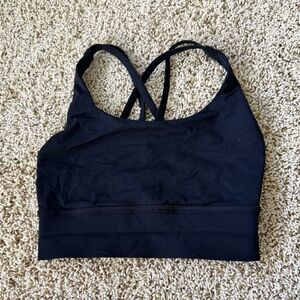 Lululemon Athletica Black Cross-Back Sports Bra